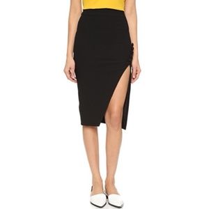 Elizabeth and James Asymmetrical Slit Pencil Skirt